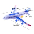 thumbnail image 3 of Children Airplane Toy Electric Plane Model With Flashing Light Sound Assembly Plane Toy For Kids Boys Children Birthday Gift 1Pc, Educational Interactive Aircraft Toy With Lights, 3 of 4