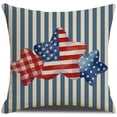 thumbnail image 7 of USA 250th Anniversary Throw Pillow Cover, Independence Day Patriotic Pillowcase for Couch, Sofa, Bed, Home Living Room Decor, No Pillow Core Included for Anniversary Holiday Decoration, 18*18in, E, 7 of 7