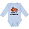 thumbnail image 3 of Inktastic Ocean City Maryland Cute Crab Boys or Girls Long Sleeve Baby Bodysuit, 3 of 5