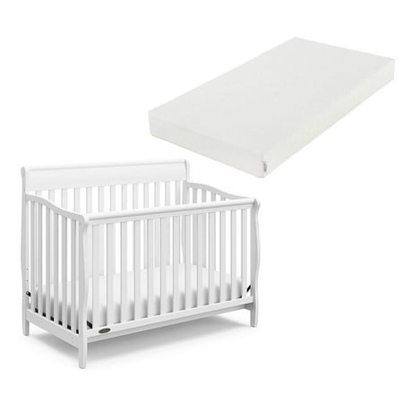 Graco Stanton 4 In 1 Convertible Crib In White With Natural Foam