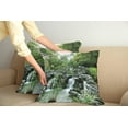 thumbnail image 2 of Ambesonne Japanese Throw Pillow Cover 2 Pack, Style Garden, 20", Green White, 2 of 7