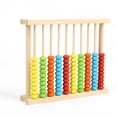 thumbnail image 1 of Marco de ábaco de madera para niños Juguete de conteo educativo para niños Aprendizaje de cuentas de preescolar de matemáticas Juegos de herramientas de matemáticas Marco de conteo de estudiantes Irfora Ábaco de madera, 1 of 6