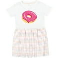 thumbnail image 3 of Inktastic Pink Donut with Sprinkles Girls Toddler Dress, 3 of 5