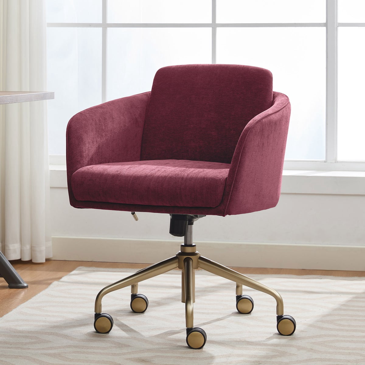 Elle Decor Naomie Office Chair Red