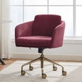 thumbnail image 1 of Elle Decor Naomie Chaise de Bureau Rouge, 1 of 1