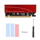thumbnail image 1 of Tholdsy Adaptador de extensión NVME M.2 a PCIE3.0 Tarjeta vertical con obleas de enfriamiento de gel de sílice (rojo) Juegos de teclado y mouse para computadora, 1 of 1