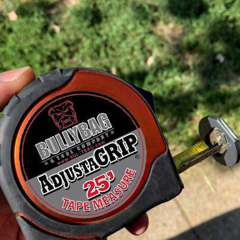 AdjustaGRIP 25' Tape Measure with Double Sided Printing and Oversize & Dynamic Adjusting Claw