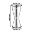 thumbnail image 3 of Stainless Steel Ounce Cup Double End Measuring Glass Measuring Glass Double End Measuring Glass Dedicated For Bar Counter Curling, 3 of 4