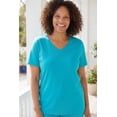 thumbnail image 2 of Woman Within Plus Size Perfect Short-Sleeve V-Neck Tee (Petite Available), 2 of 6