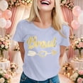 thumbnail image 2 of WEIWEN Team Bride Shirts for Women Bride Tees Party Tee Shirts Bridesmaid Tops Outfits for Bride Clothes Light Gray, S, 2 of 4
