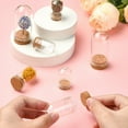 thumbnail image 4 of 1set 15pcs 3 styles Glass Dome Cloche Cover Bell Jar with Cork Base For House Container Dried Flower Display Decoration Clear 22~30x36.5~69mm 5pcs/style, 4 of 6
