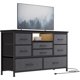 thumbnail image 1 of Illuminate your room jojoka 8-cajón LED cómoda mesa de TV con power outlet-ideal para para 55\, 1 of 7