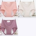 thumbnail image 4 of Clothing Under $10 Women's Incontinence Underwear High Absorbency Period Cotton Underwear Heavy Flow Leakproof Panties Postpartum Menstrual Protective Briefs 3 Packs, 4 of 6