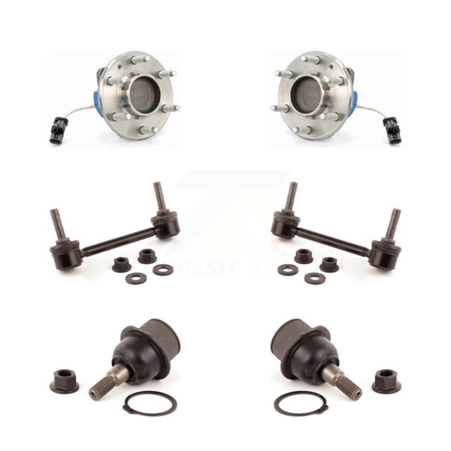 Transit Auto Kit de Stabilisation de Barre de Oscillation à Roulement avant pour Voiture 2004-2009 Cadillac SRX RWD avec Bras de Commande en Aluminium Ou Acier Gauche Droite (Conducteur Passager) K7T-109322