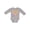 AC-Heather Grey, variant on Fire Heart Dragons Boys or Girls Long Sleeve Baby Bodysuit