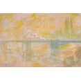 thumbnail image 2 of Monet, Claude 32x23 White Modern Wood Framed Museum Art Print Titled - Charing Cross Bridge I 1901, 2 of 4