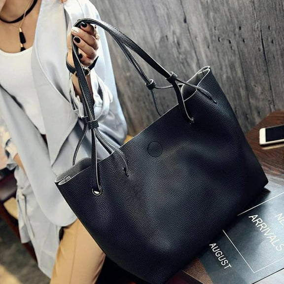 LULULION Chic Crossbody Bag Women Handbag Casual PU Daily Use 2Pcs
