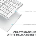 thumbnail image 5 of iClever GK03 Wireless Keyboard and Mouse Combo - 2.4G Portable Wireless Keyboard Mouse, Rechargeable Ergonomic Design Full Size Slim Thin Stable Connection Keyboard for Windows 7/8/10, Mac OS, 5 of 7