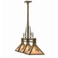 thumbnail image 5 of Meyda Tiffany 177349 Tall Pines 3 Light 46" Wide Linear Pendant - Copper, 5 of 7