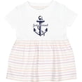 thumbnail image 3 of Inktastic Just Arrived Anchor Girls Baby Dress, 3 of 5