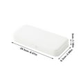 thumbnail image 3 of Blasgw Multifunctional Pencil Case - Plastic Frosted Stationery Storage Box for Students PP Material, 21x10x3 cm White, 3 of 4