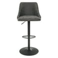 thumbnail image 5 of Sylmar Height Adjustable Stool in Charcoal Faux Leather, 5 of 9