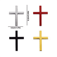 thumbnail image 3 of Car Cross Sticker under $5! Xqxayjr 2-Pack Metal Cross Car Emblem Sticker, 3D Jesus Badge for Vehicle and Motorcycle, Decorative Scratch Covering Decal for SUV and Truck, 3 of 3