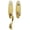 Non-lacquered Brass, variant on Baldwin 85360.003.ENTR Blakely Emergency Exit Handle Set with Egg Knob, Lifetime Polished Brass