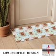 thumbnail image 3 of Colorful Highland Cow Flower Pattern Door Rugs,Washable Non Slip Door Mats Indoor,Decorative Door Mats,Entry Mat Indoor for Entrance,Bedroom,Kitchen,Bathroom,16"x47", 3 of 6