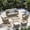 Gray & Yellow, variant on Sunmthink 6-Piece Patio Furniture Set, High Back Swivel Rocker Chairs with Thick Cushions, Wicker Rattan Outdoor Sectional Sofa with Ottoman, Blue
