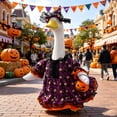 thumbnail image 5 of KOYPTL Halloween Goose Witch Dress for Porch 23" Cement/Plastic Goose Clothes Costumes,Halloween Gothic Goose Clothes with Tie/Hat/Bow Accessories for Party Outdoor Patio Yard Lawn Decoration, 5 of 7