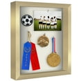 thumbnail image 6 of Americanflat 11" x 14"Shadow Box Frame with Shatter-Resistant Glass - Large Shadow Box Display Case for Tabletop and Wall Display - Gold, 6 of 8