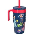 thumbnail image 3 of Zak Designs 18oz Mario Navy Kids Straw Cruiser Tumbler, Stainless Steel Double Wall Vacuum Leakproof, 3 of 6
