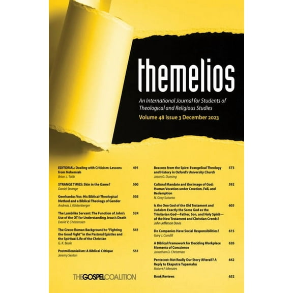 Themelios Themelios, Volume 48, Issue 3, Book 48, (Paperback)