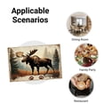 thumbnail image 5 of Amarainy Moose Forest Scene Nature Wildlife Animal Print Table Mats Set Of 4 For Home Kitchen Table Decor 12x18 inch, 5 of 5