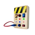 thumbnail image 1 of Bebé de madera Tablero ocupado de madera Educación temprana Montessori Niño pequeño Tablero ocupado Tablero de actividades para niños pequeños, 1 of 8