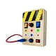 thumbnail image 1 of Juguete Montessori Interruptor de luz Juguetes Tablero sensorial Juego de cognición educativa Juguetes sensoriales Tablero ocupado de madera para, 1 of 8