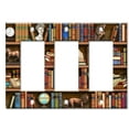 thumbnail image 1 of Art Plates brand - Triple Gang Rocker Wall Plate - Books In Library, 1 of 2