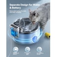 thumbnail image 2 of Fuente de agua inalámbrica para gatos FEELNEEDY de acero inoxidable 3.5L, 2 of 8