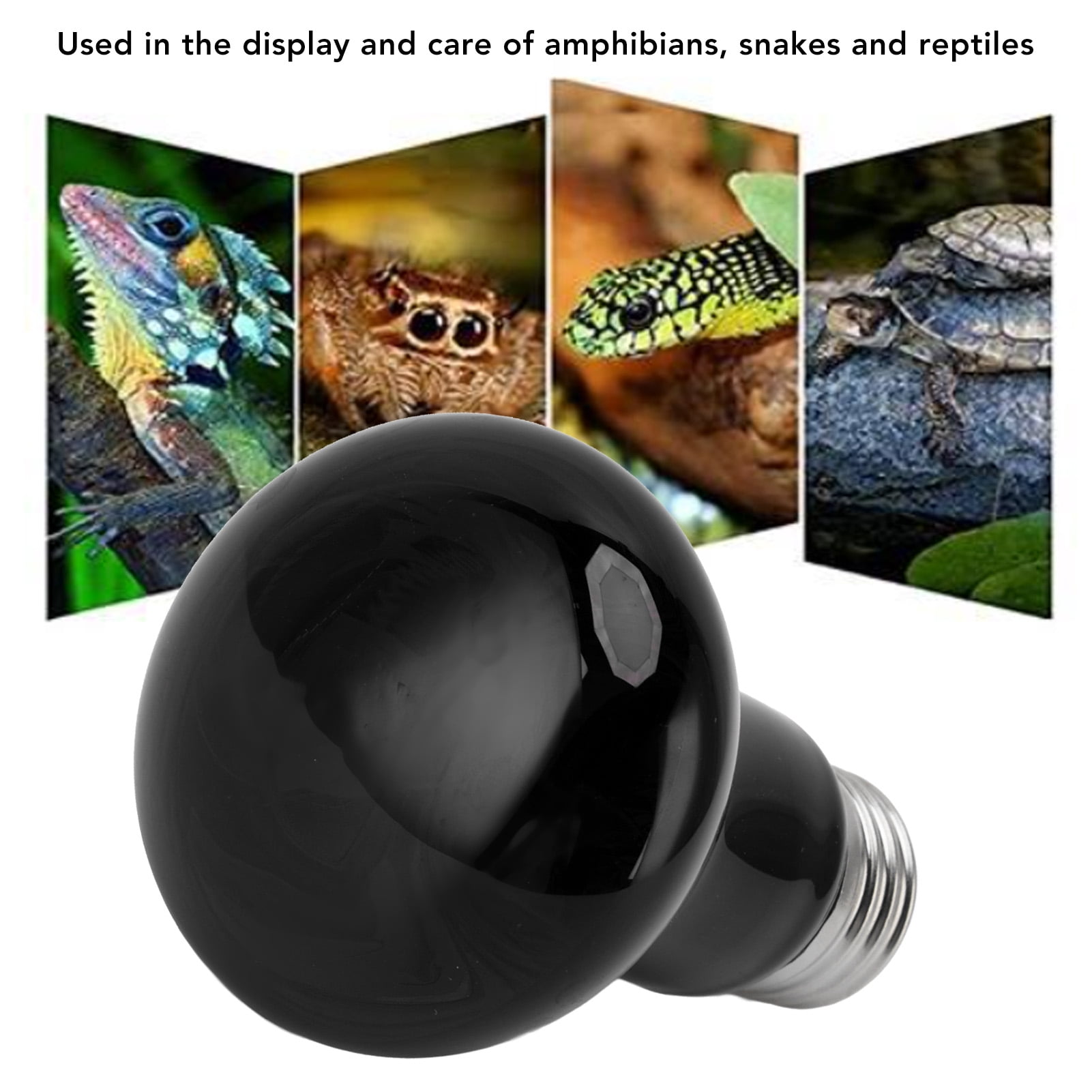 Lampe Chauffante Infrarouge 50W Pour Reptiles | Ampoule UVA Avec Douille E27 | Pour Terrarium Lézards, Serpents, Tortues | Verre De Quartz, Longue Durée - 6