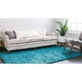 thumbnail image 4 of Shag Laurian Collection Area Rug Deep Aqua Blue - 8'x10', 4 of 5