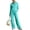 Turquoise-@q001, variant on Dweltoz 2 Piece Lounge Sets for Women Long Sleeve Half Zip Tops Matching Elastic Waist Wide Leg Pants Casual Baseball Knit Loungewear,Khaki M
