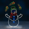 thumbnail image 2 of ProductWorks Pro Line Christmas Yard Decorations, 60" Snowman & 48" Santa, 2 of 12