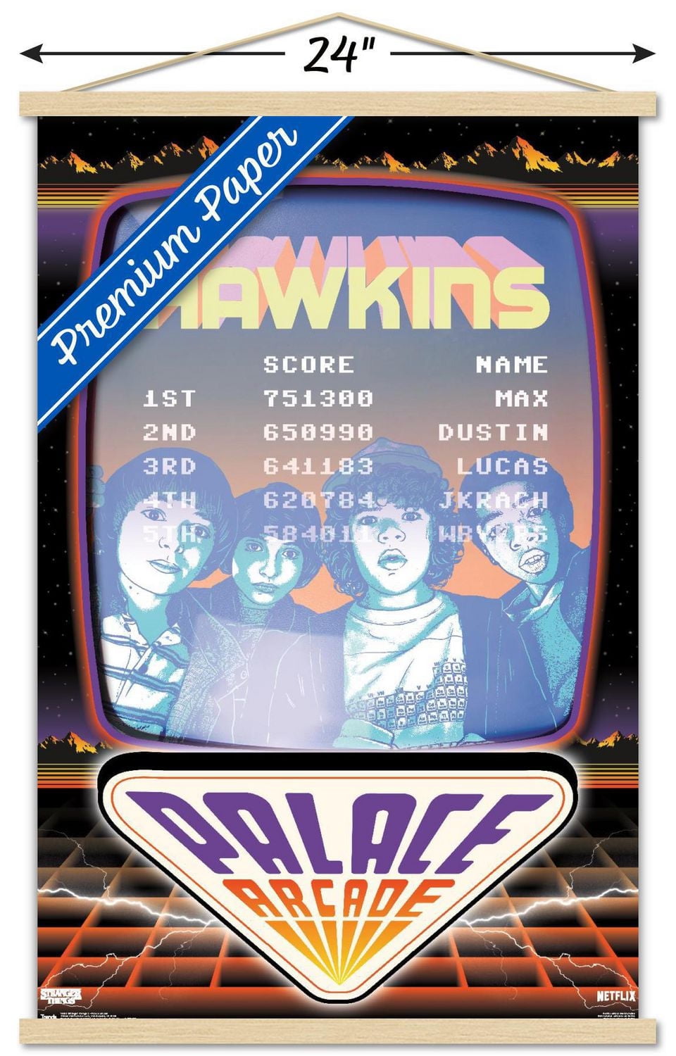 Netflix Stranger Things: Season 2 - Palace Arcade Wall Poster