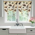 thumbnail image 4 of Western Cowboys Tie Up Curtains for Windows, Adjustable Balloon Window Shades, Brown Vintage Country Cactus Kitchen Window Treatments Adjustable Roll Up Curtain for Basement/Nursery 52"x45", 4 of 8