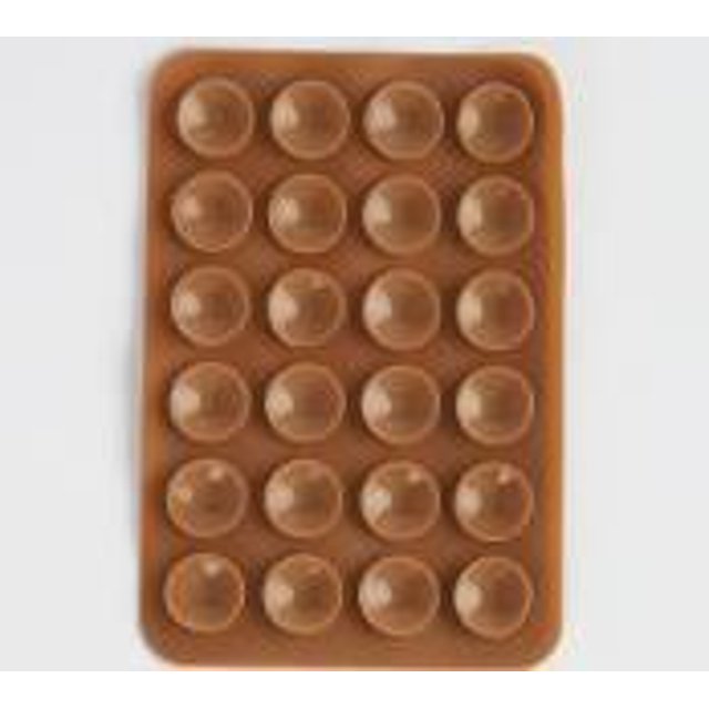 Funda de cuero con ventosa de silicona cuadrada de 24 granos, ventosa de arco, ventosa de silicona para teléfono móvil