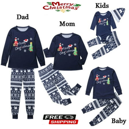 

Christmas Pyjamas Women Men Kids Xmas Nightwear Family Matching Pajama Sets Parents-Child Sleepwear