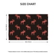 thumbnail image 2 of Placemats Set of 4 / 6, cool elk moose vintage black Placemats for Dining Table Indoor/Outdoors Heat Resistant Washable Placemats 18" x 12", 2 of 8