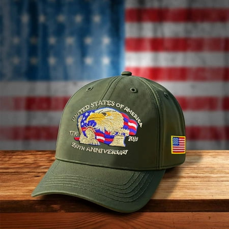 1/2/3PCS U.S. 250th Anniversary Retro Washed Cap Adjustable U.S. 254th Anniversary Tribute Hat Patriotic Cap
