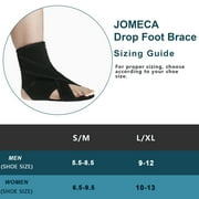 JOMECA Drop Foot Brace for Walking - Dual Forefoot Support Plates Adjustable Soft AFO, Foot Drop, TBI, ALS, MS, Bone Fracture, Fits Women & Men -(Right, L/XL)